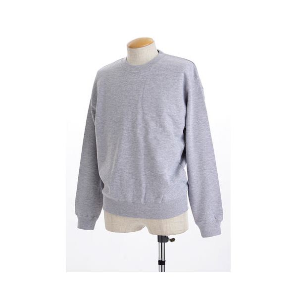 裏パイルスウェット上下 SET ミックスグレー Lサイズ 【北海道・沖縄