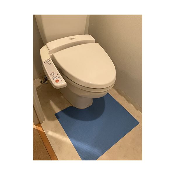 カネモ商事 使い捨てトイレマット約480×600mm 青 1ケース(100枚) 【北海道・沖縄・離島配送不可】_3