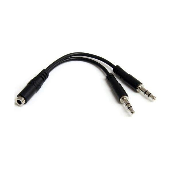 （まとめ） StarTech.com 3.5mmヘッドフォン／マイク スプリッタ オーディオ変換ケーブル MUYHSFMM 1個 〔×3セット〕 6,439円