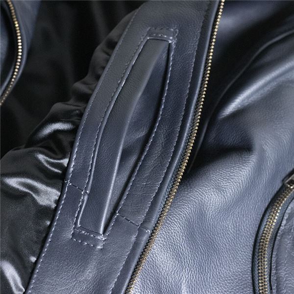 フランス空軍レザージャケットレプリカ グレー (サイズ88) 【北海道・沖縄・離島配送不可】_5