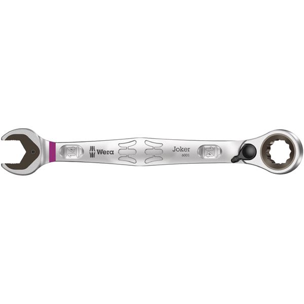 WERA ヴェラ ズボン下 ラチェットレンチ JOKER 鍵部内部口幅14粍 全長187粍 020069 物の具 物の具 DIY 御勤め物の具 御先棒 【北海道・沖縄・離島送りとどける不可】