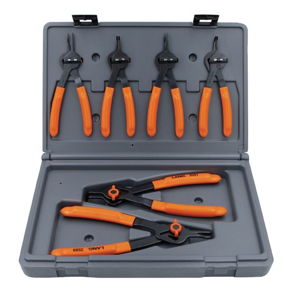 LANGTOOLS ラングツール スナップリングプライヤーセット 軸穴兼用 6本入 穴リング 10〜44mm 3597 工具 ツール DIY 作業工具 【北海道・沖縄・離島配送不可】