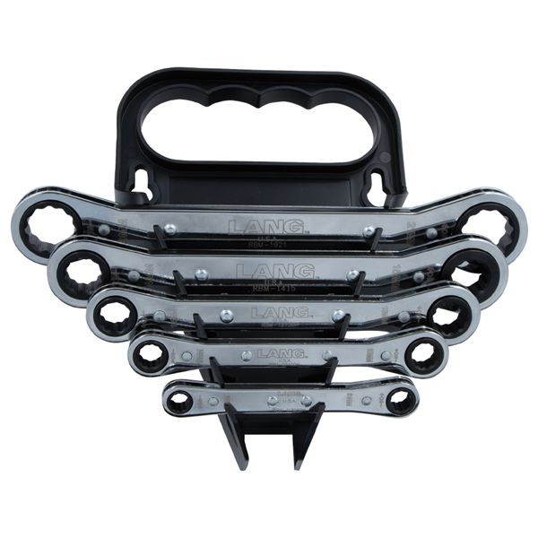 LANGTOOLS ラングツール 板ラチェットレンチセット 12角 5本組 5374 【北海道・沖縄・離島配送不可】