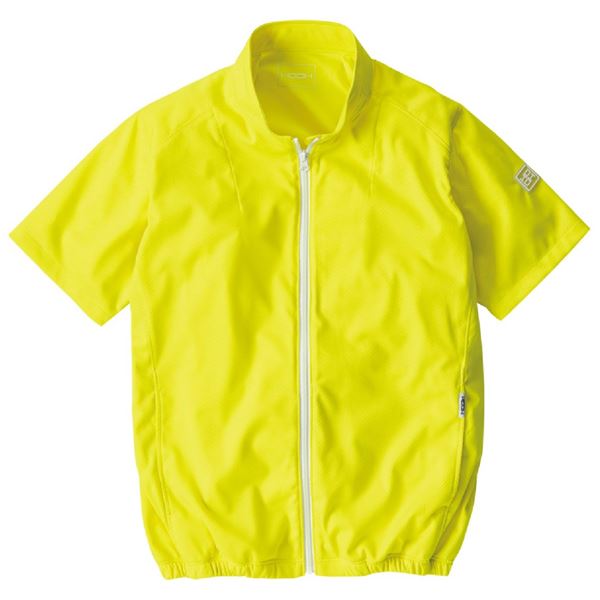 村上被服 HOOH 半袖ニットブルゾン V771 ライムイエロー サイズ：M 服単品 〔バッテリー・ファン・ケーブル別売〕の通販は 5,105円