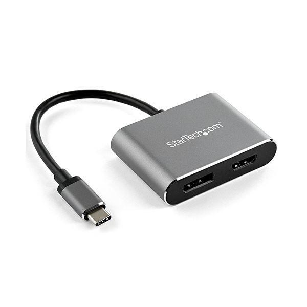 StarTech.com USB C-DisplayPort／HDMI変換アダプタ 2in1 4K／60Hz対応 スペースグレーCDP2DPHD 1個の通販は 9,883円