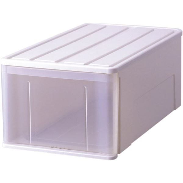 天馬 たっぷり収納ケース 約幅44×奥行74×高さ30cm ホワイト ワイド74L 5,013円