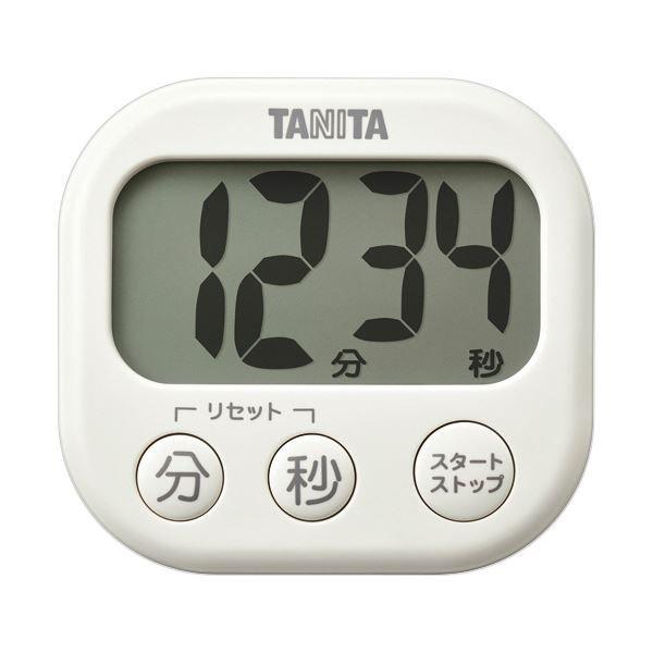 （まとめ） タニタ抗菌でか見えタイマー アイボリー TD-429-IV 1個 〔×5セット〕 【北海道・沖縄・離島配送不可】