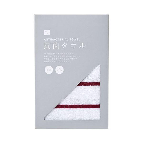 〔5枚セット〕 抗菌フェイスタオル レッド 22456809X5の通販は 4,834円