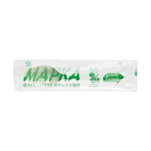 （まとめ）大黒工業 MAPKA スプーン140mm 個包装 1パック(50本)〔×10セット〕 【北海道・沖縄・離島配送不可】_1