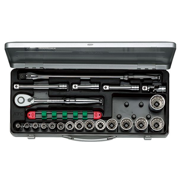 KTC 京都機械工具 12.7SQ ソケットレンチ セット 21点 (mm) TB415X ソケット レンチ 工具 ツール DIY 作業工具 【北海道・沖縄・離島配送不可】