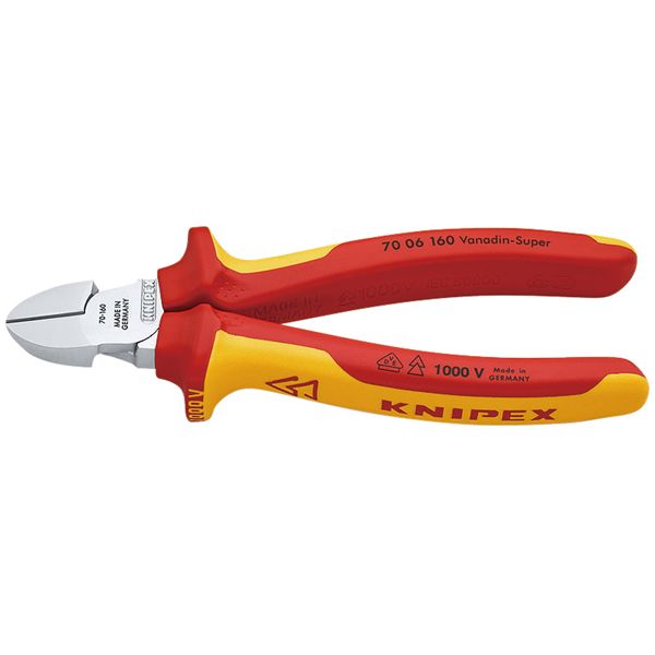 KNIPEX クニペックス 1000V絶縁斜ニッパー 全長160mm 7006-160 【北海道・沖縄・離島配送不可】