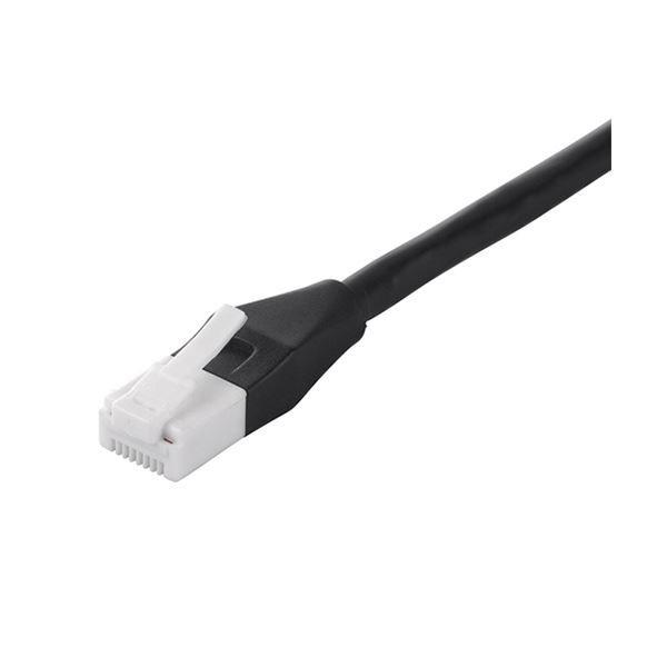 （まとめ） バッファローツメの折れないLANケーブル カテゴリー6a ストレート スタンダード ブラック 1.0m BSLS6ANU10BK 1本 〔×5セット〕 【北海道・沖縄・離島配送不可】