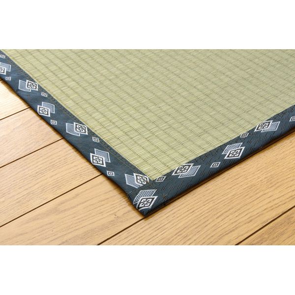 純国産/日本製 双目織 い草上敷 『ほほえみ』 本間8畳（約382×382cm） 【北海道・沖縄・離島配送不可】_2