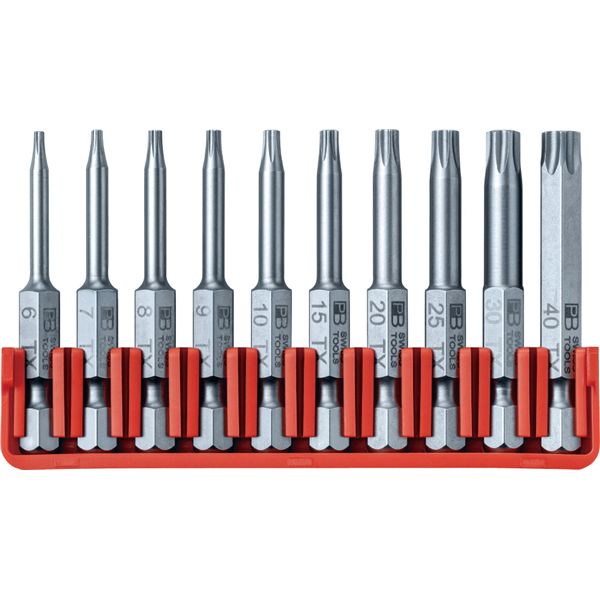PB SWISS TOOLS ピービースイスツールズ 10本組 段付き ヘクスローブビットセット ビットホルダー付 パッケージ仕様 E6.703CN 【北海道・沖縄・離島配送不可】_1