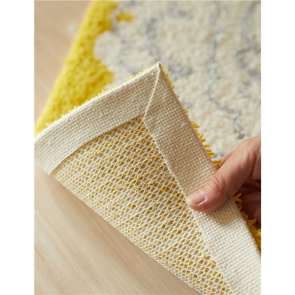 スミノエ デザインライフ イハナマット/玄関マット 約幅45×長さ75cm イエロー 【北海道・沖縄・離島配送不可】_4