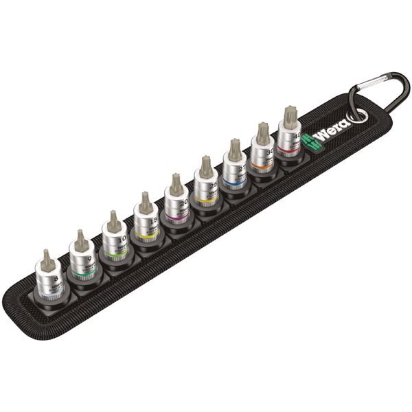 WERA ヴェラ 差込角1/4DR 9点組 トルクス ビットソケット セット ホールド仕様 003882 工具 ツール DIY 作業工具 道具 【北海道・沖縄・離島配送不可】