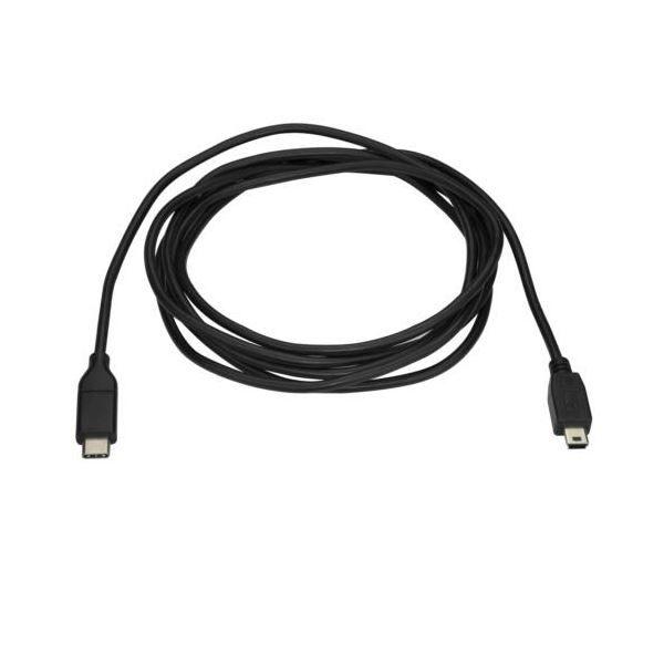 （まとめ） StarTech.com USB2.0ケーブル TypeC（オス）-ミニB（オス） 2m ブラック USB2CMB2M 1本 〔×3セット〕 【北海道・沖縄・離島配送不可】_1