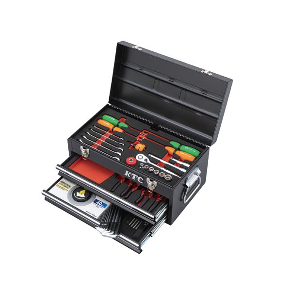 KTC 京都機械工具 40点組 9.5SQ DIY用 工具セット ツールチェスト ブラック SK34026XBK 工具 ツール DIY 作業工具 【北海道・沖縄・離島配送不可】