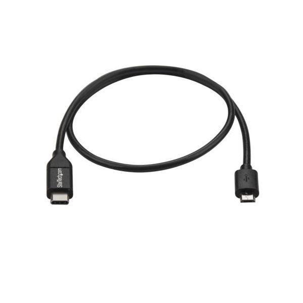 （まとめ） StarTech.com USB C-MicroB変換ケーブル 0.5m ブラック USB2CUB50CM 1本 〔×3セット〕 【北海道・沖縄・離島配送不可】_3