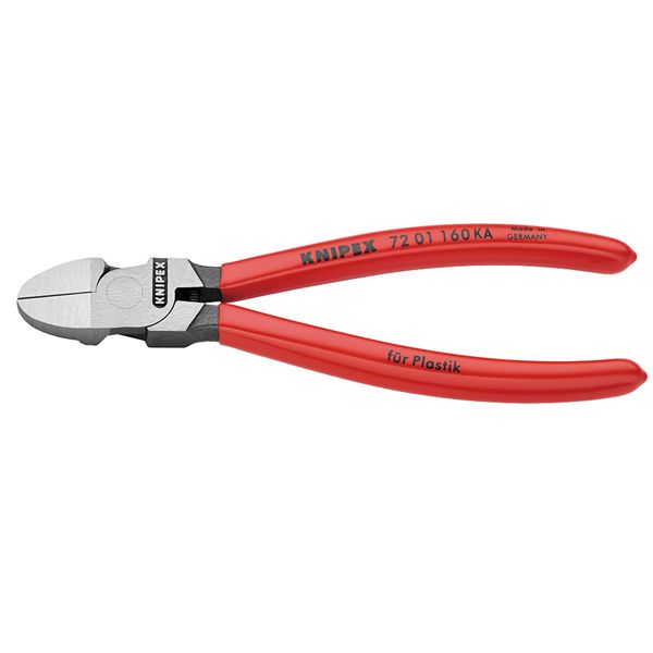 KNIPEX クニペックス プラスチック用ニッパー プラスチックコーティング ラウンドヘッド サイズ51×14×160mm 7201-160KA 【北海道・沖縄・離島配送不可】