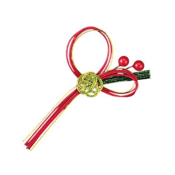ヤマコー 用美 業務用 水引祝い飾り松梅/南天(両面テープ付)(100ケ入) yamaco26094 【北海道・沖縄・離島配送不可】