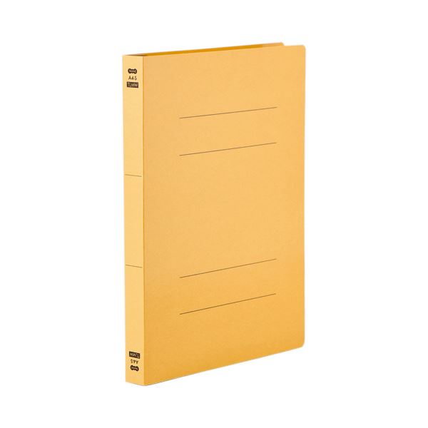 TANOSEE フラットファイルPPラミネート表紙タイプ 厚とじ A4タテ 250枚収容 背幅28mm イエロー1セット(30冊:10冊×3パック)の通販は 4,836円