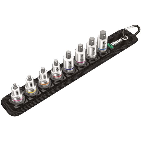 WERA ヴェラ 差込角3/8DR 8点組 ヘックスプラス ビットソケット セット 保持機能付き 003971 工具 ツール DIY 作業工具 道具 【北海道・沖縄・離島配送不可】