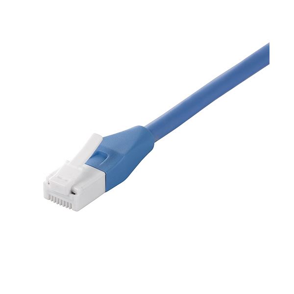 (まとめ）バッファローツメの折れないcat6LANケーブル ブルー 10m BL6TN100BL 1本〔×10セット〕 【北海道・沖縄・離島配送不可】
