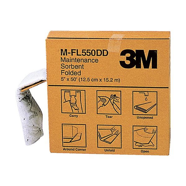 3M メンテナンスソーベント（フォールデッド）127mm×15.2m M-FL550DD 1箱 【北海道・沖縄・離島配送不可】