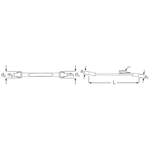 STAHLWILLE（スタビレー） 24A-3／4X1 オープンリングスパナ （41484048）