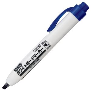 （まとめ） TANOSEE ノック式ホワイトボードマーカー カートリッジタイプ 角芯 青 1本 〔×40セット〕 【北海道・沖縄・離島配送不可】