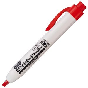 （まとめ） TANOSEE ノック式ホワイトボードマーカー カートリッジタイプ 角芯 赤 1本 〔×40セット〕 【北海道・沖縄・離島配送不可】