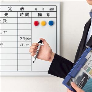 （まとめ） TANOSEE ノック式ホワイトボードマーカー カートリッジタイプ 中字丸芯 赤 1本 〔×40セット〕 【北海道・沖縄・離島配送不可】_1