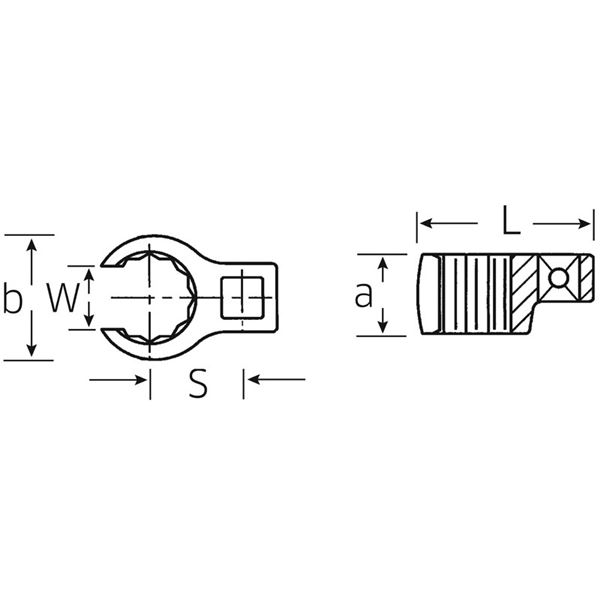 STAHLWILLE（スタビレー） 440-8 （1／4SQ）クローリングスパナ （01190008） 【北海道・沖縄・離島配送不可】_1