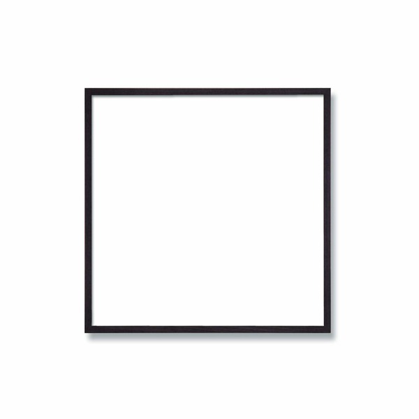 〔角額〕細い木製正方形額・壁掛けひも・紫外線から作品を守るUVカットアクリル付き　■9102 300角(300×300mm)「墨」 【北海道・沖縄・離島配送不可】