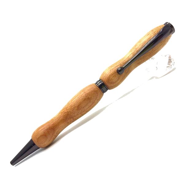 日本製 銘木 ハンドメイドボールペン 8Color Wood Pen〔クロスタイプ/芯：0.7mm〕山桜/さくら 【北海道・沖縄・離島配送不可】