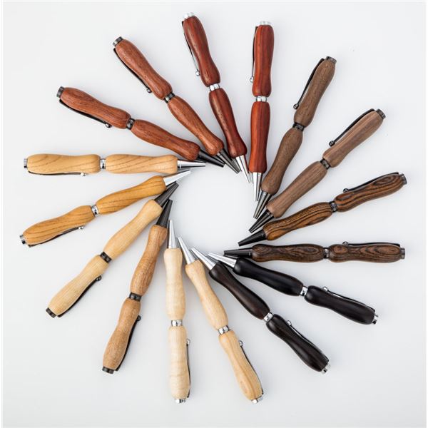 日本製 銘木 ハンドメイドボールペン 8Color Wood Pen〔クロスタイプ/芯：0.7mm〕山桜/さくら 【北海道・沖縄・離島配送不可】_3
