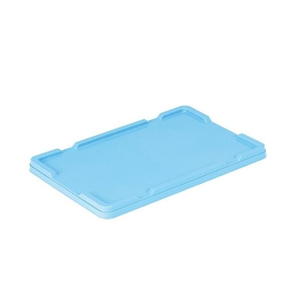 〔20個セット〕 業務用コンテナボックス/食品用コンテナー 〔フタのみ単品 NF-M33用蓋〕 ブルー 材質：PP 【北海道・沖縄・離島配送不可】