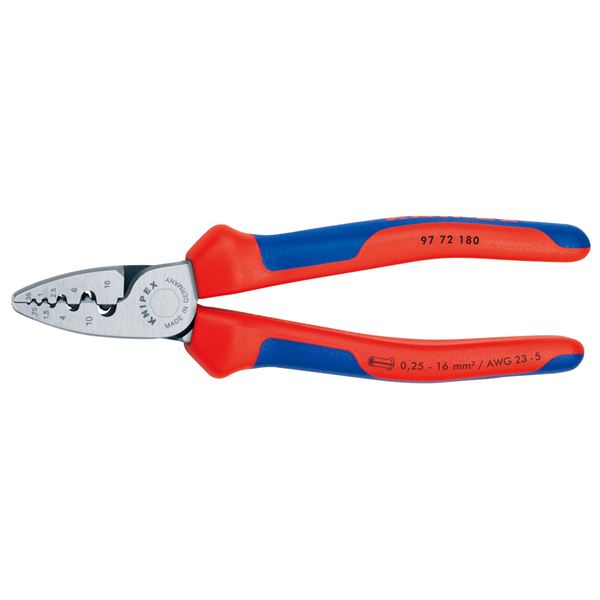 KNIPEX（クニペックス）9772-180 エンドスリーブ用圧着ペンチ 【北海道・沖縄・離島配送不可】