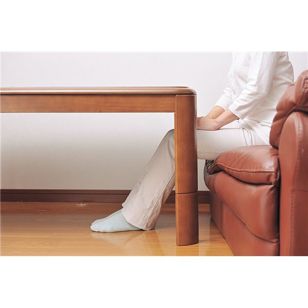 高さ3段階調節できるリビングこたつテーブル〔75×75cm〕 【北海道・沖縄・