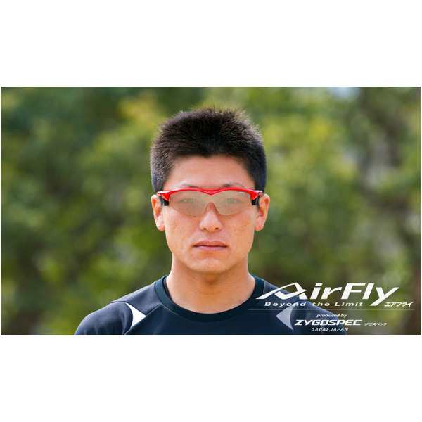 AirFly（エアフライ）ノーズパッドレススポーツサングラス ユニセックス ブライトレッド AF-201 C4｜au PAY マーケット