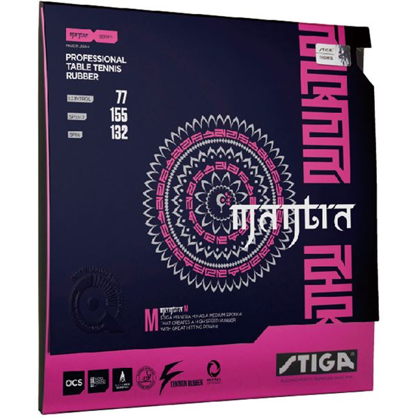 STIGA（スティガ） テンション系裏ソフトラバー MANTRA M（マントラ M）レッド 特厚の通販は 5,755円