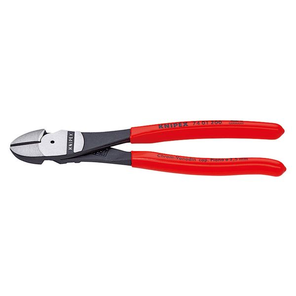 KNIPEX（クニペックス）7401-200 強力型斜ニッパー（硬線用） （SB） 【北海道・沖縄・離島配送不可】