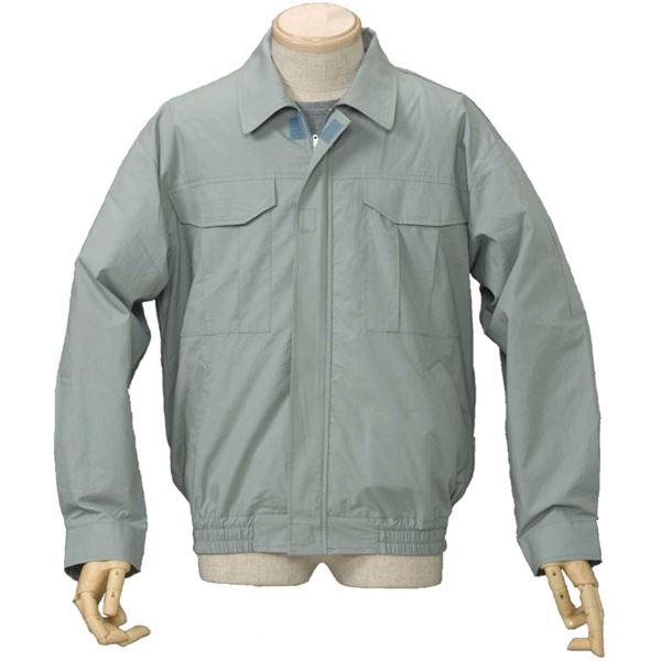 空調服 綿薄手長袖作業着 M-500U 〔カラーモスグリーン： サイズ L〕