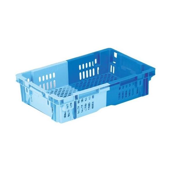 業務用コンテナボックス/食品用コンテナー 〔本体・蓋セット/NF-M23P浅・フタ〕 ダークブルー/ブルー 材質：PP 【北海道・沖縄・離島配送不可】 5,982円