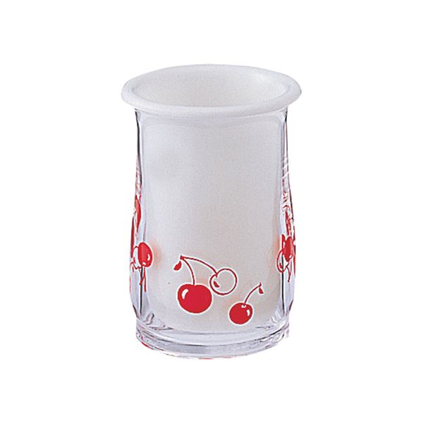 〔40セット〕 レトロ調 テーブルスタンド/箸立て 〔レッド〕 8.1×11.9cm さくらんぼ柄 『ブルーム』の通販は