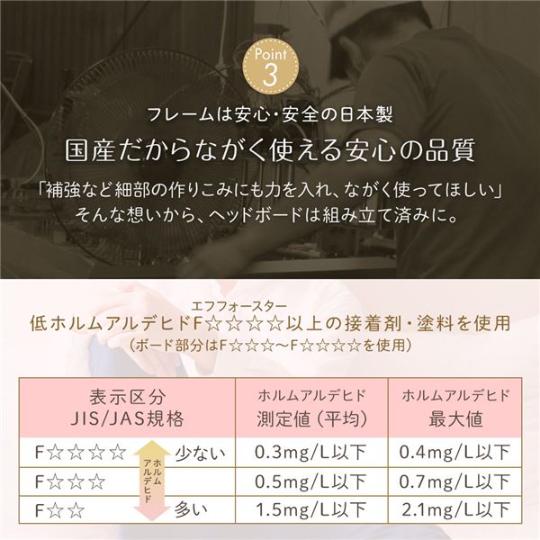 日本製 照明付き 宮付き 収納付きベッド セミダブル (ポケットコイルマットレス付) ダークブラウン 『Lafran』 ラフラン 【北海道・沖縄・離島配送不可】_3