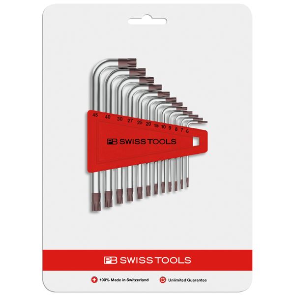 PB SWISS TOOLS 410H6-45CN L型ヘクスローブレンチセット（12本組） 【北海道・沖縄・離島配送不可】