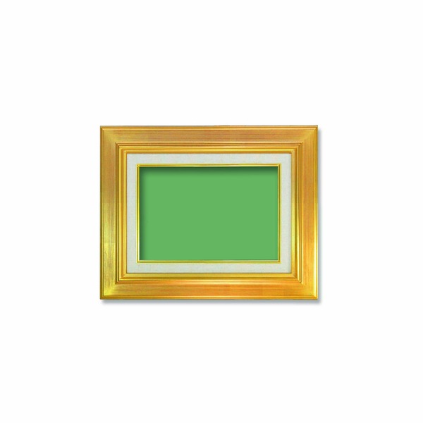 〔油額〕油絵額・キャンバス額・金の油絵額・銀の油絵額　■7711 SM(227×158mm)「ゴールド」 【北海道・沖縄・離島配送不可】