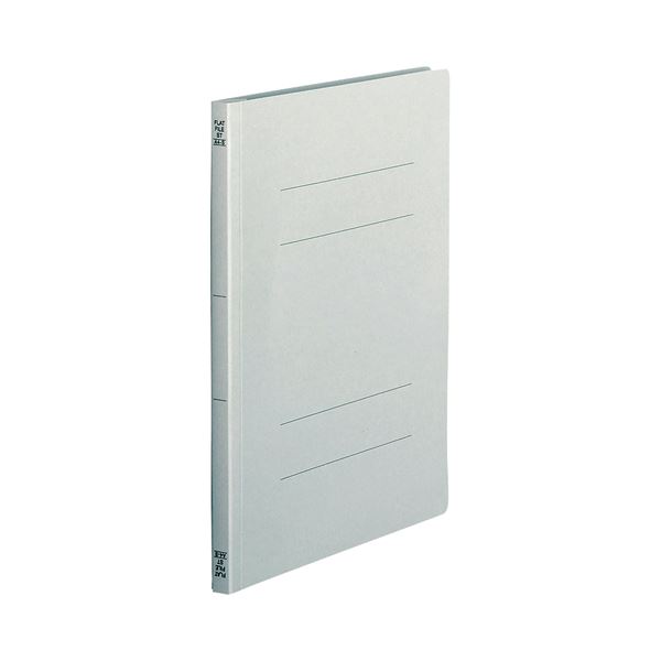 （まとめ） TANOSEE フラットファイル（スタンダードカラー） A4タテ 150枚収容 背幅18mm グレー 1セット（100冊：10冊×10パック） 〔×2セット〕の通販は 13,629円